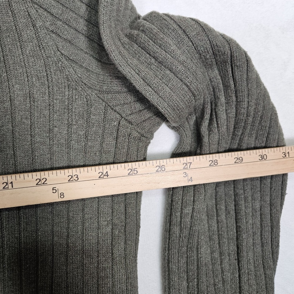 GAP Cotton Cardigan Sweater Men XL Green‎ Shawl Collar Knit Grandpacore - Picture 8 of 8